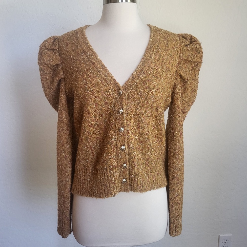 Karl Lagerfeld Puffy Sleeve Sweater